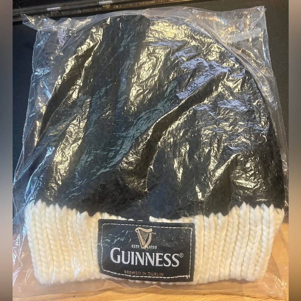 Brand new Guinness skull cap never worn or stretched! 7.5in wide x 8.5in long